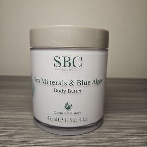 SBC Skincare Sea Minerals & Blue Algae Quench & Restore Body Butter 400ml 13.5oz